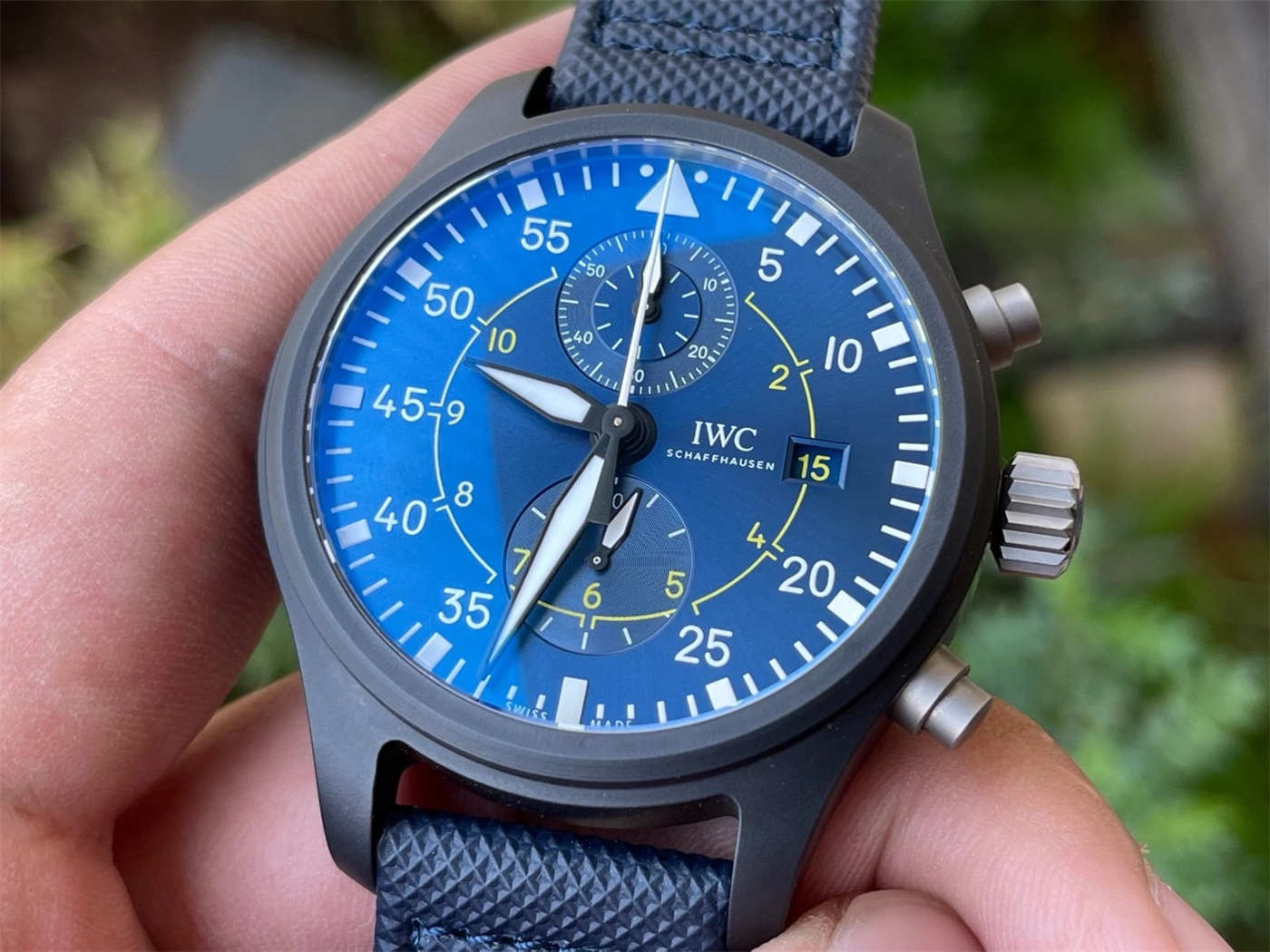 ZF Factory IWC Pilot Replica IW389008 – Blue Angels Ceramic Chronograph