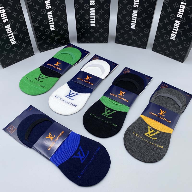 Set of 5 Pairs of Cotton Breathable Ankle Socks WZ-924000233