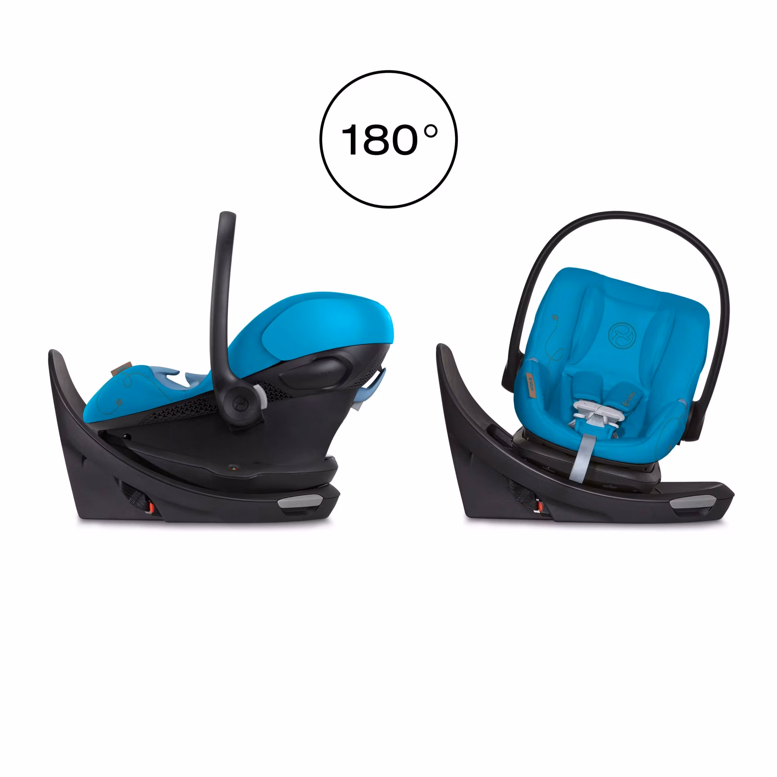 Cybex Aton G Swivel SensorSafe Rotating Infant Car Seat - Beach Blue