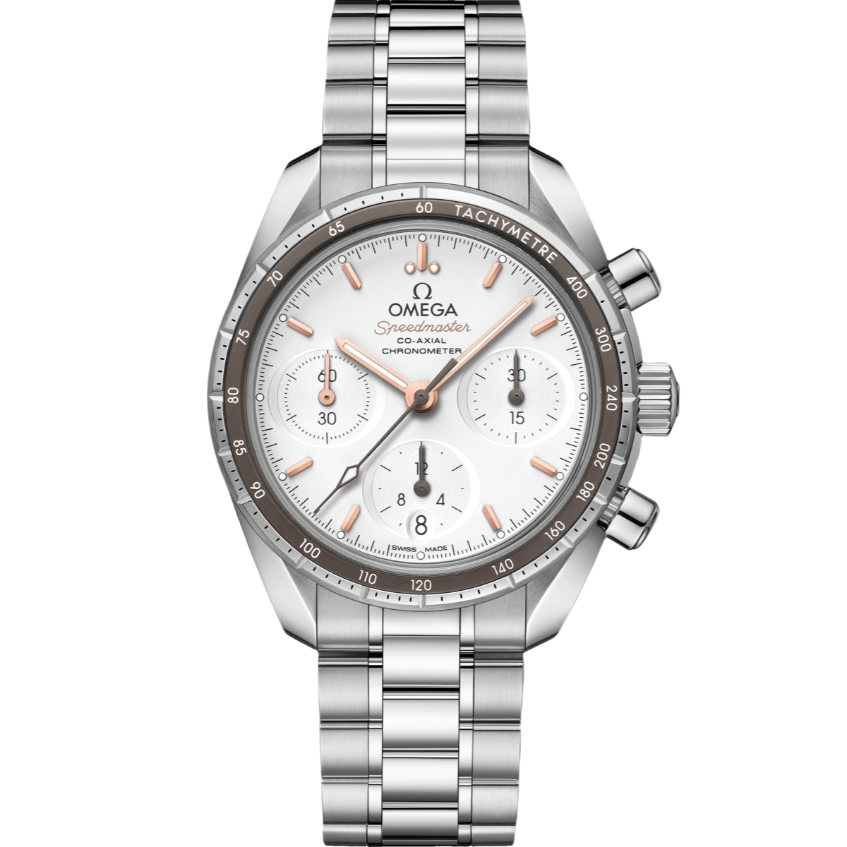 Omega Speedmaster 38 Silver Dial 38mm Stainless Steel Bracelet 324.30.38.50.02.001