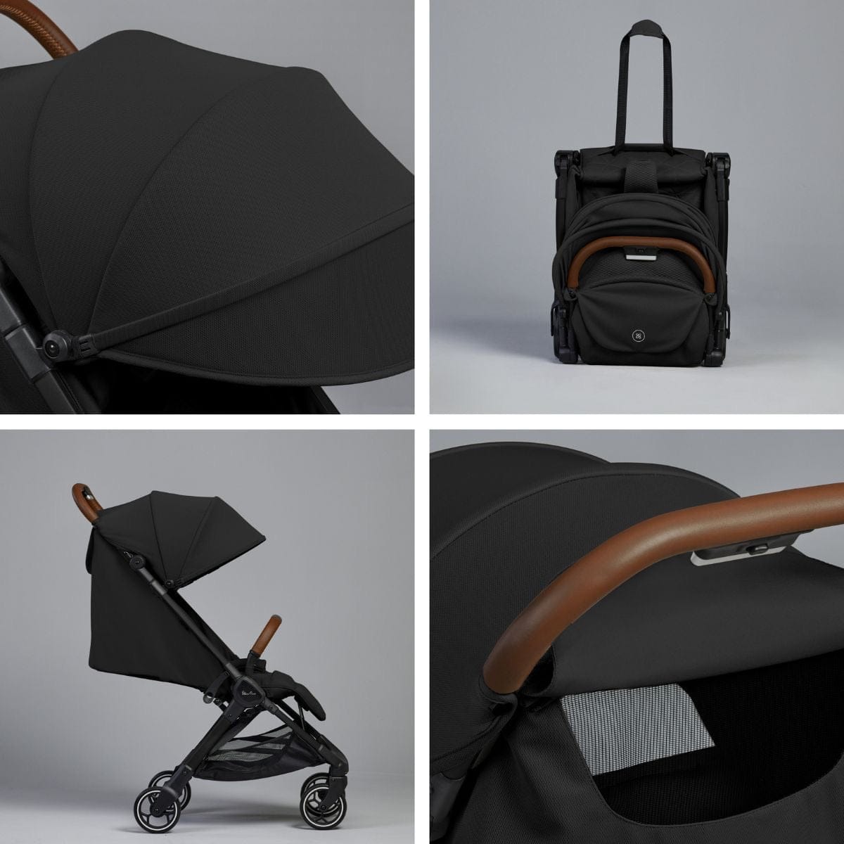 Silver Cross Clic Compact Stroller + Nuna PIPA RX Travel System Bundle - Black / Caviar