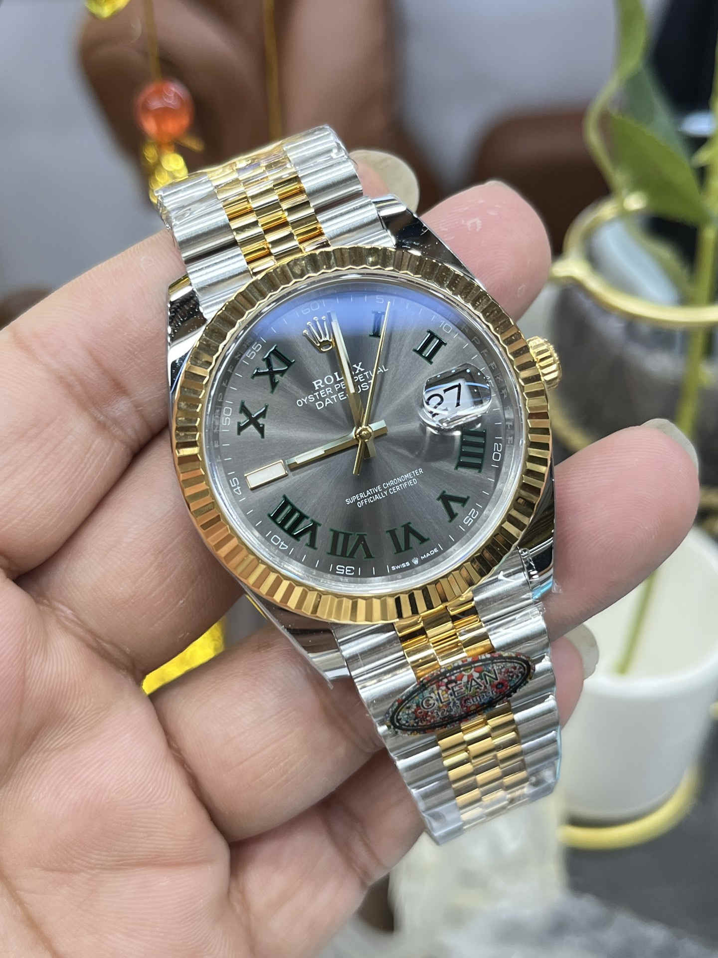 Clean Factory 126333-0019 – Two-Tone Datejust 41 Wimbledon Dial