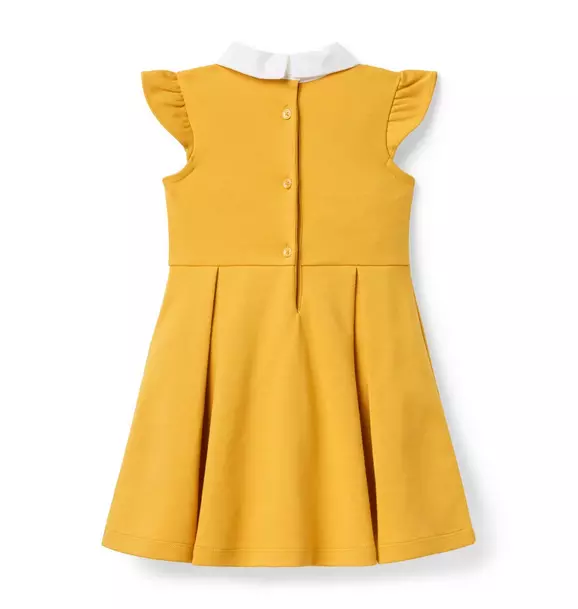 Flutter Sleeve Ponte Dress