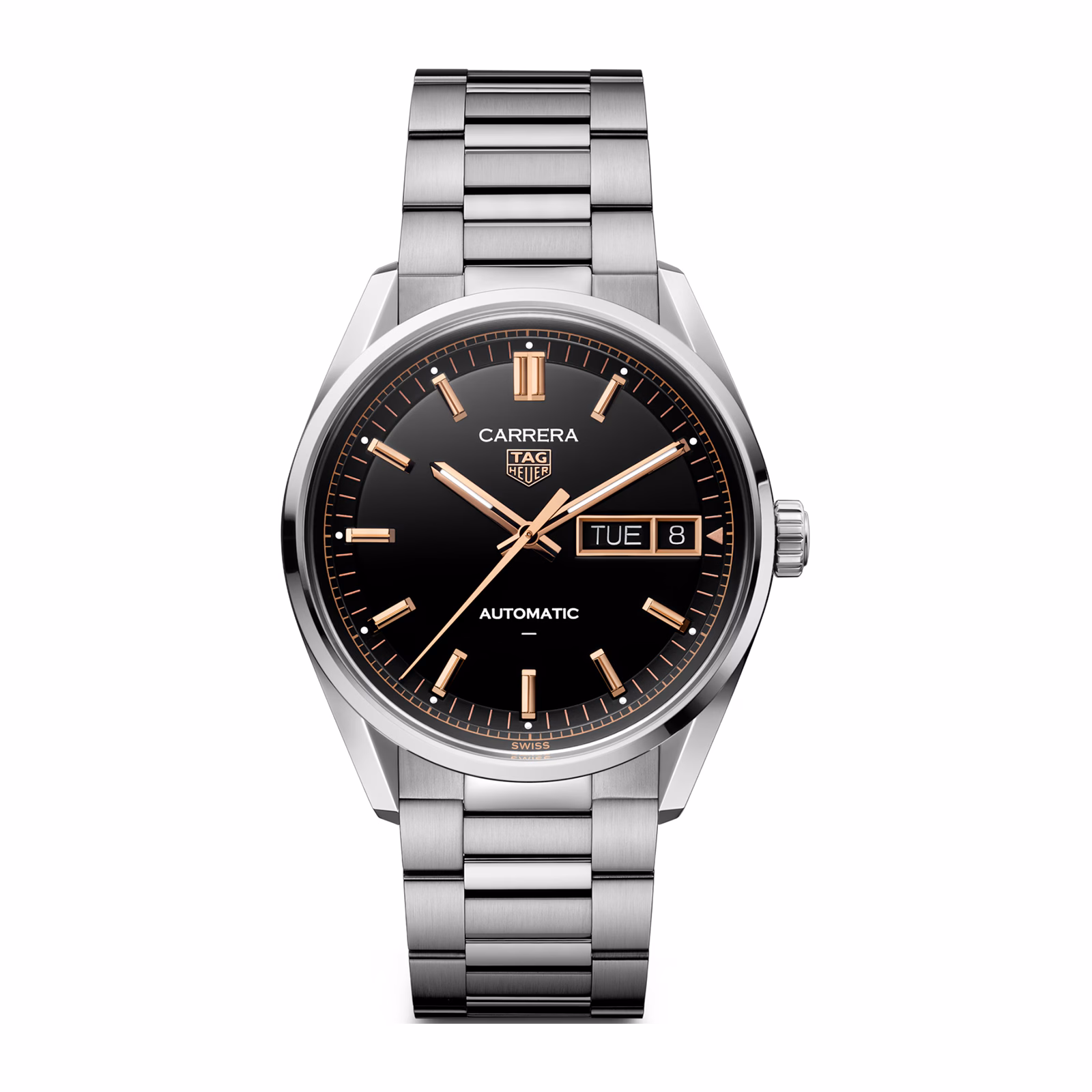 TAG Heuer Carrera Day-Date 41mm Mens Watch Black WDA2111.BA0043
