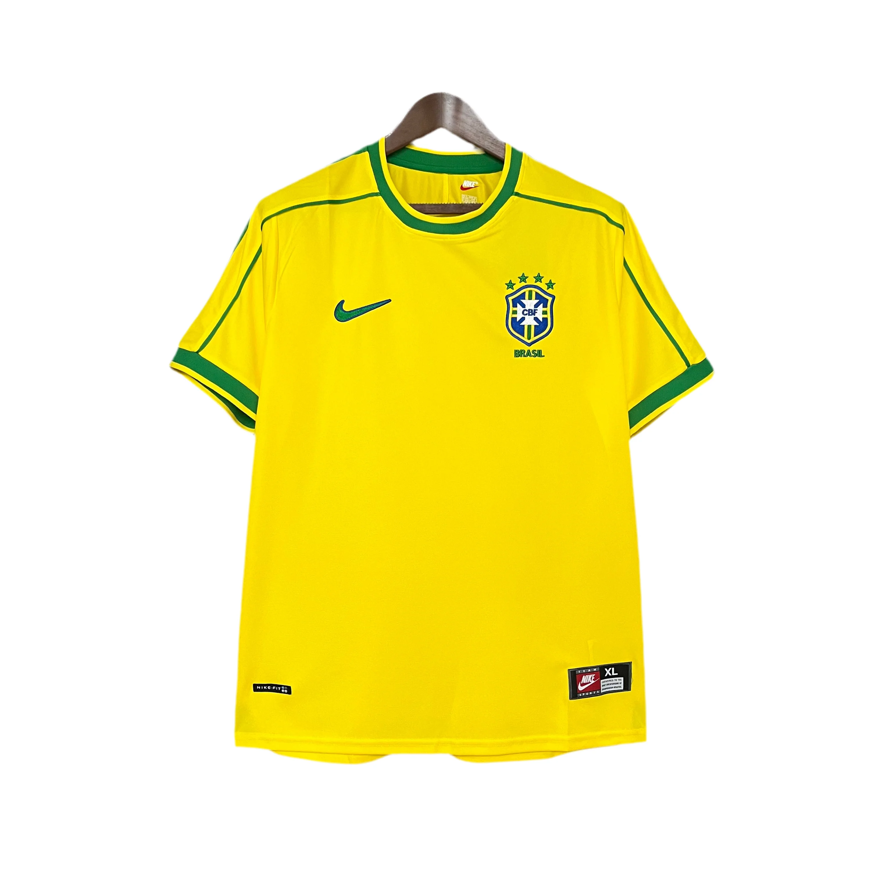 Brazil 1998 I Home Jersey - Retro Version