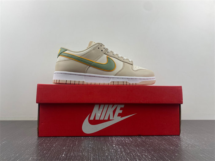 NK Dunk Low Pale Ivory Oil Green FQ6869131