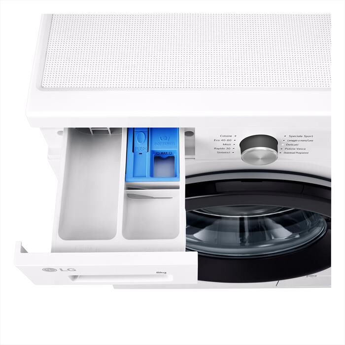 LG - Lavatrice AI DD F4NX1008NWK SERIE X1 8kg Classe A-Ivory White
