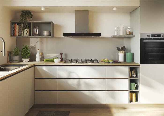 CANDY - Piano cottura gas CHG74WTX 74,5 cm-Acciaio inox
