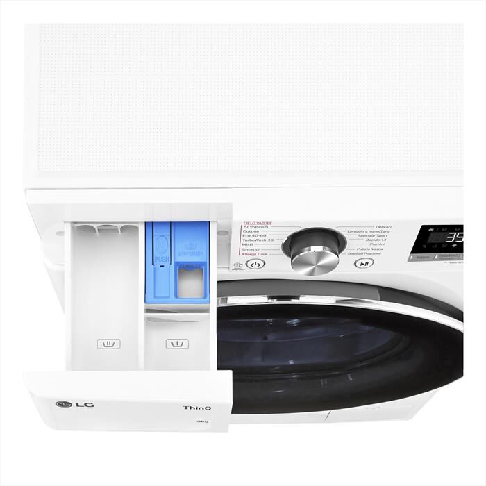 LG - Lavatrice AI DD R7 F2R7S09TSWC 9kg Classe A-10%-Bianca