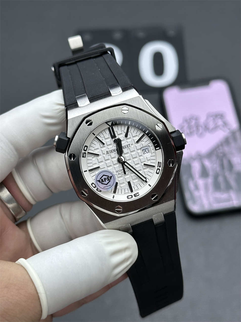 APS Factory Audemars Piguet 15710 White Dial Diver — Premium Royal Oak Offshore 42mm Replica