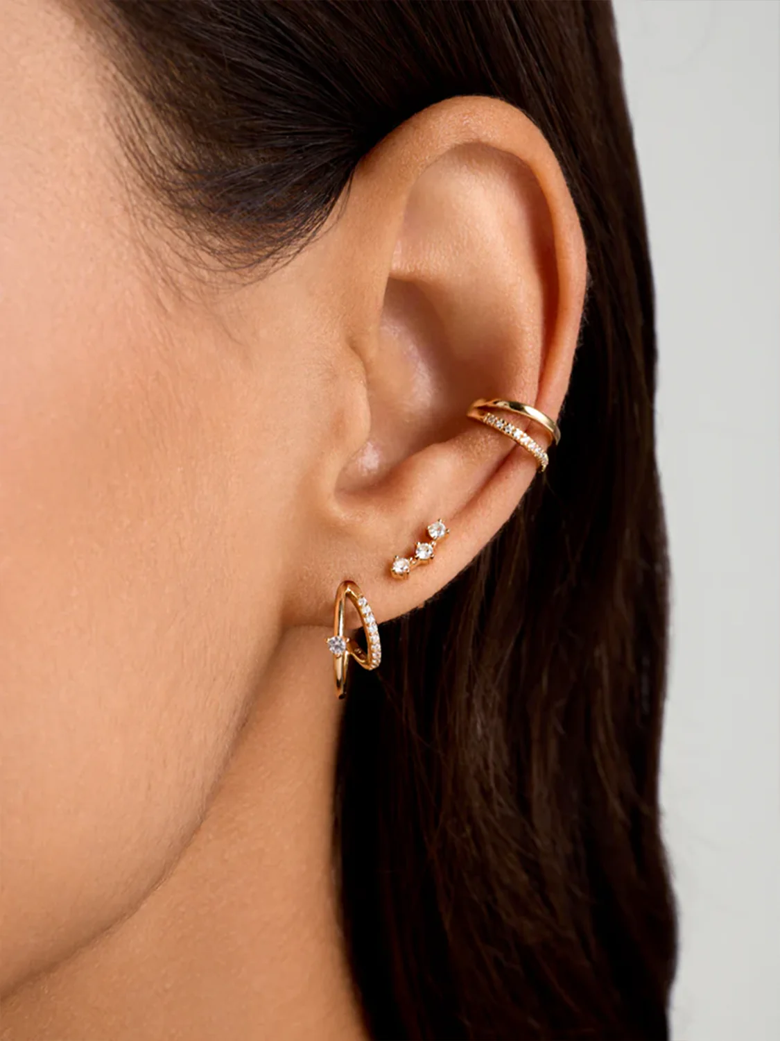 Sapphire Arc Climber Studs