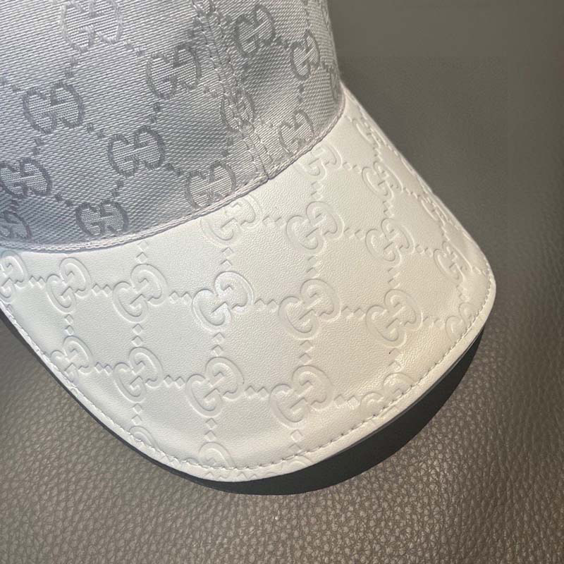 Fashion Adjustable White Canvas Baseball Cap MZ-916077