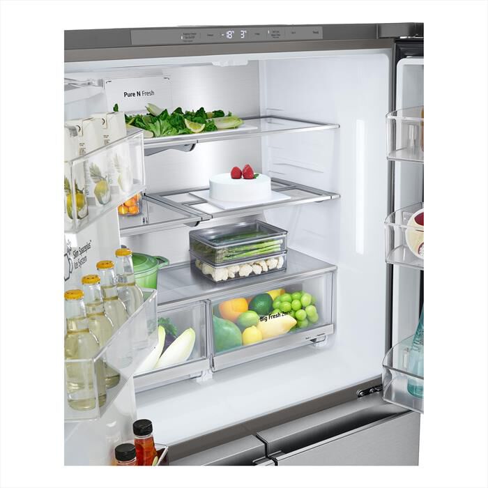 LG - Frigorifero 4 porte GMG960MBJE Classe E 638L-Argento