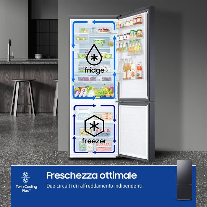 SAMSUNG - Frigorifero combinato RB53DG706AB1EF F1RST75 AI-ANTRACITE