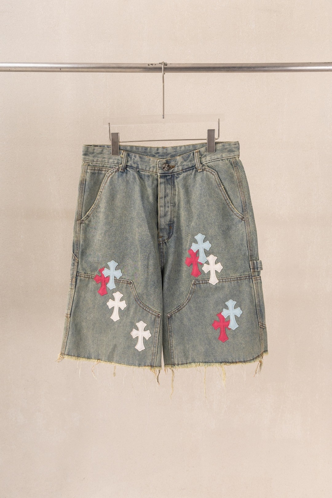 Chrome H Denim shorts