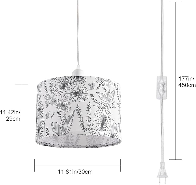 LUMISCAPE 2 Pack Plug in Pendant Light