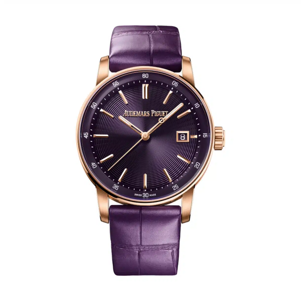 Audemars Piguet Code 11.59 Selfwinding 38mm Pink Rose Gold Purple Dial | 77410OR.OO.A623CR.01