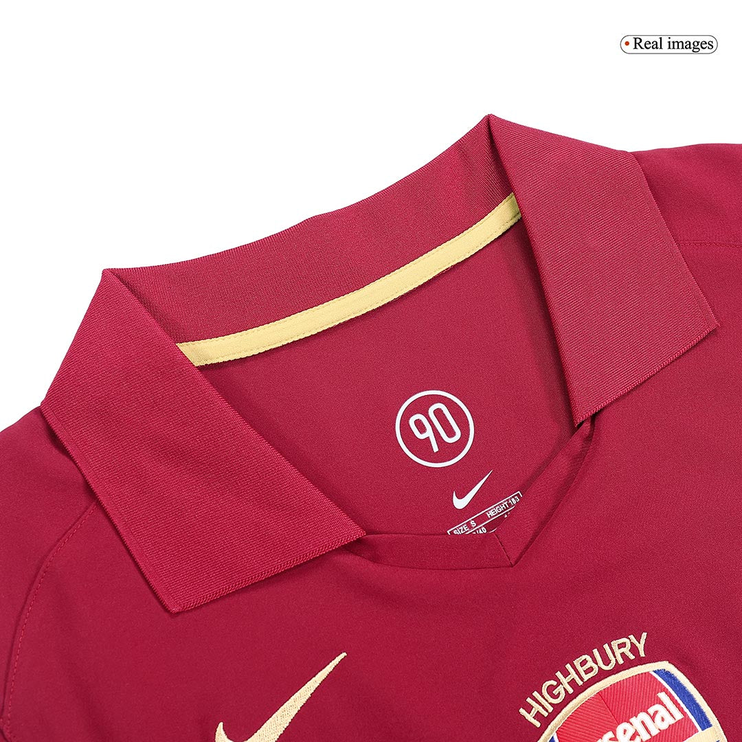 BERGKAMP #10 Arsenal 2005/06 Home Retro Soccer Jersey