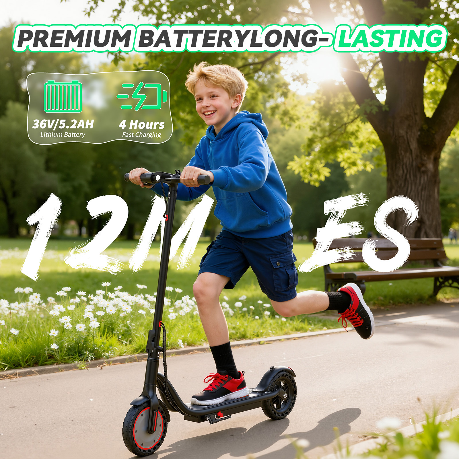 LadPed LP30 Electric Scooter 350W 5.2 Ah Foldable