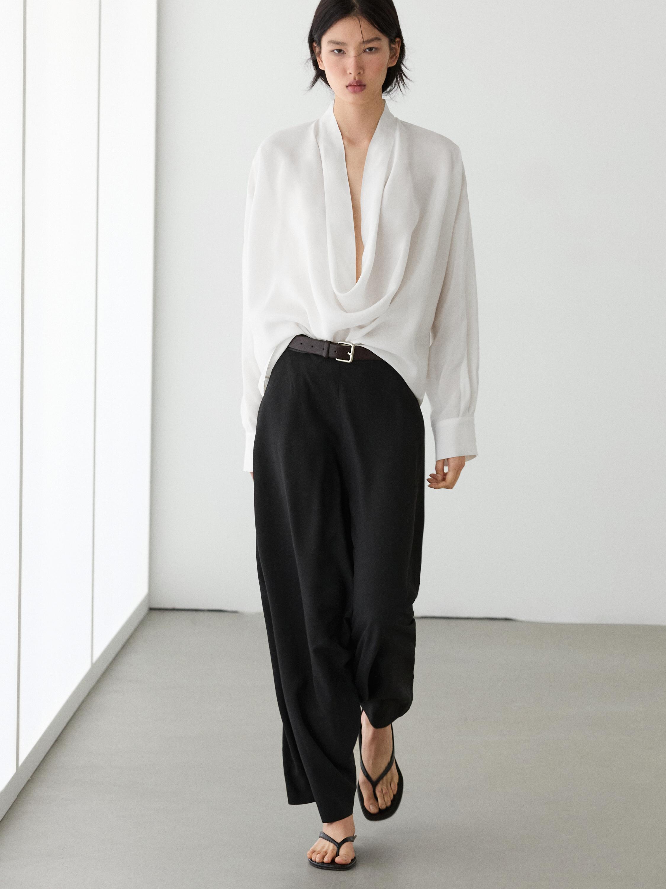 Pantalón baggy fluido