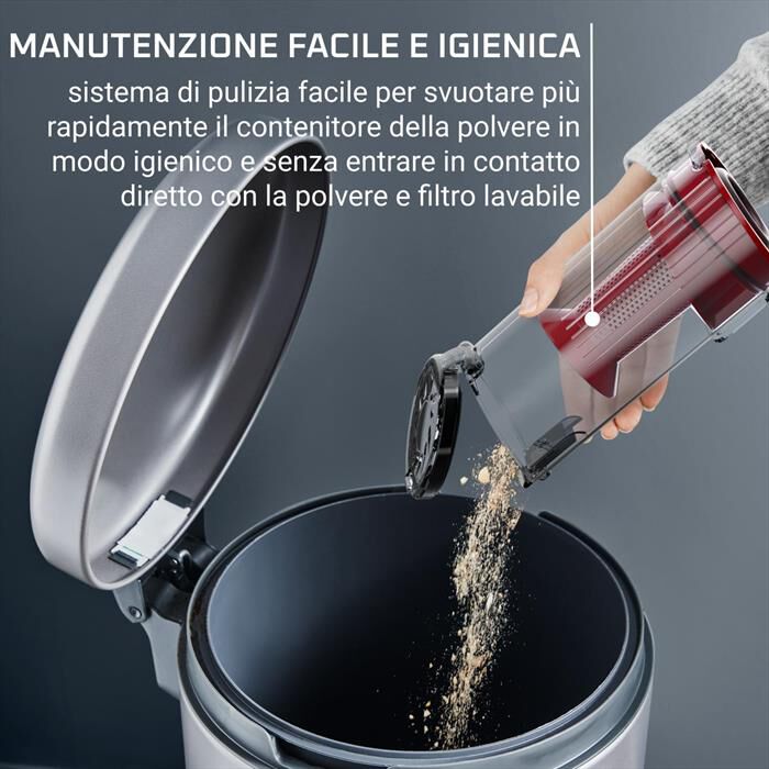 ROWENTA - Scopa elettrica RH6A71WO-Rosso