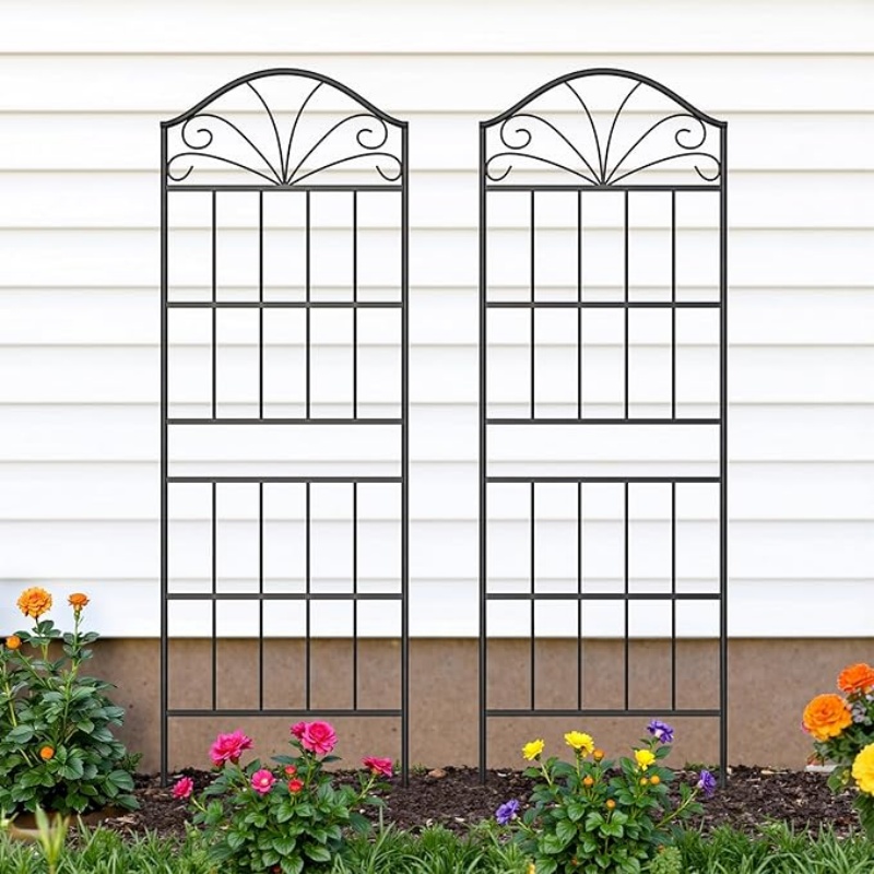 GREENFOLD Metal Trellis for Climbing Plants Outdoor