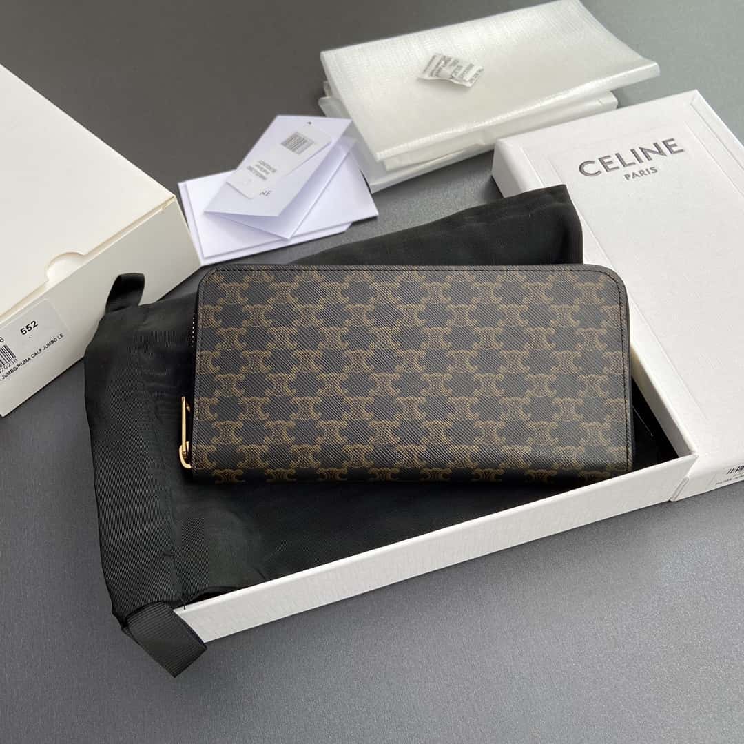 [Celine] New Arrival, Popular Patterned Large Zip Wallet
