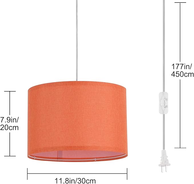 LUMISCAPE 2 Pack Plug in Pendant Light