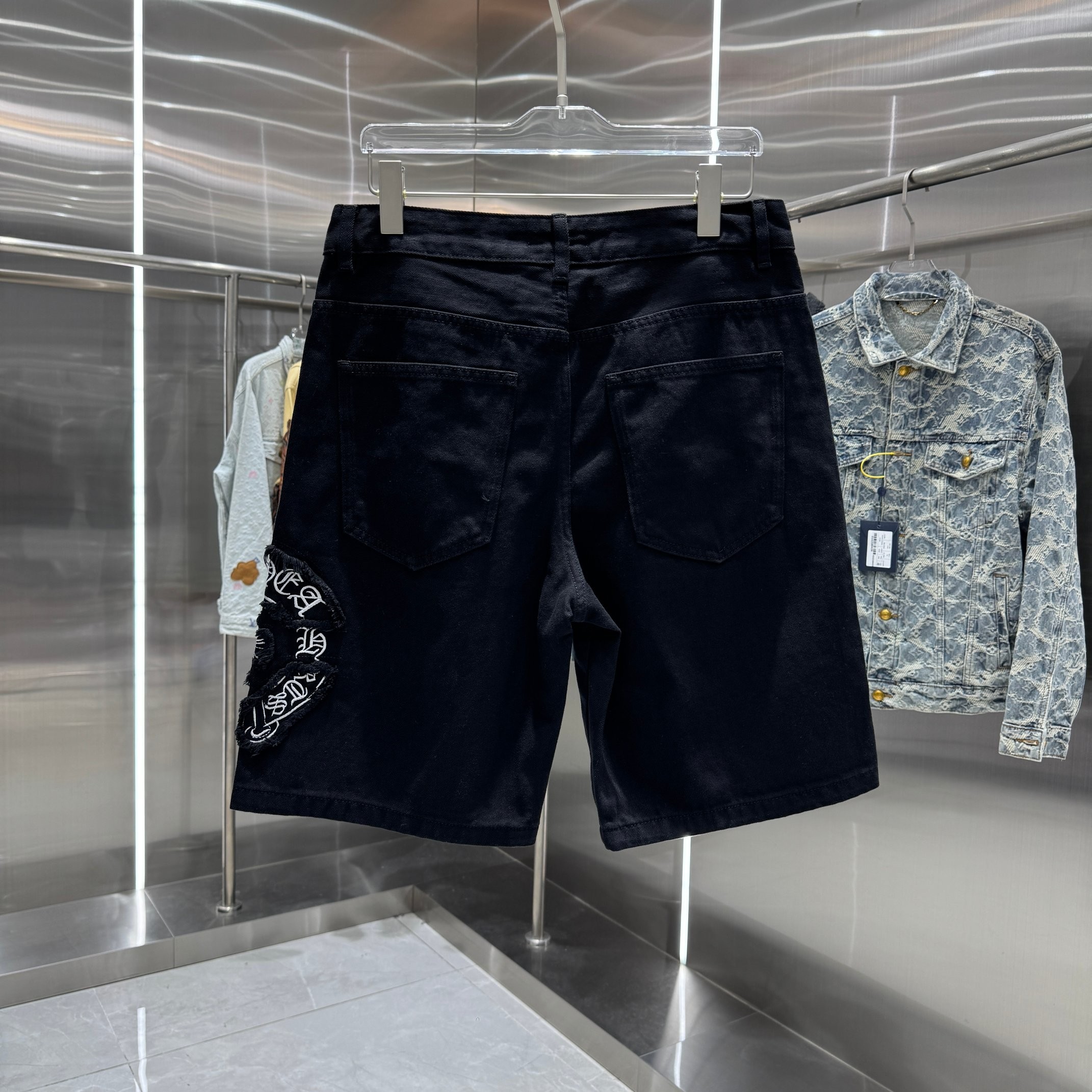 Chrome H Denim shorts