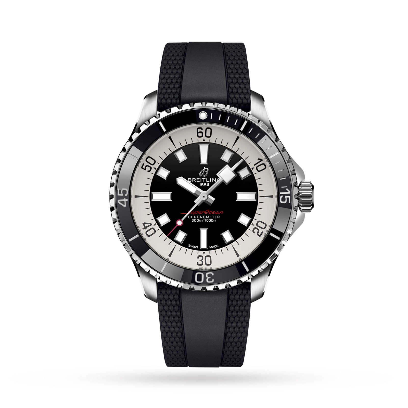 Breitling Superocean 44mm Mens Watch Black Rubber-P17532114