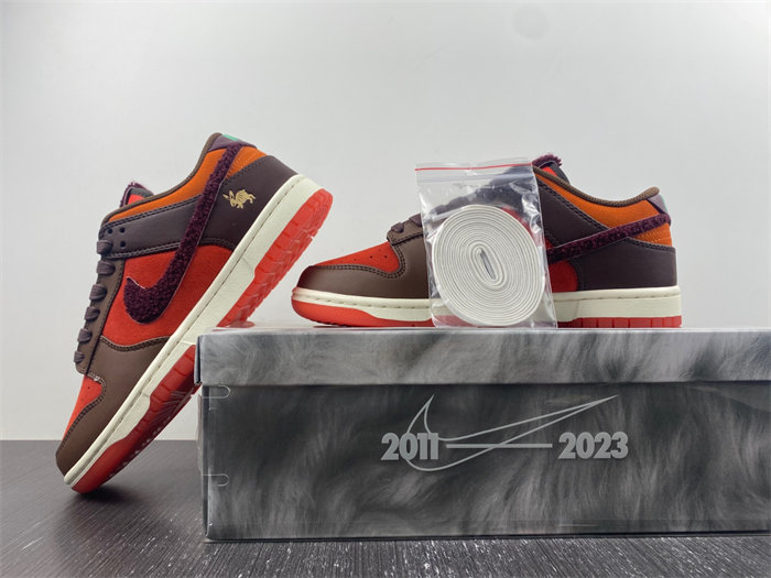 NK Dunk Low Retro PRM Year of the Rabbit Light Crimson FD4203-661