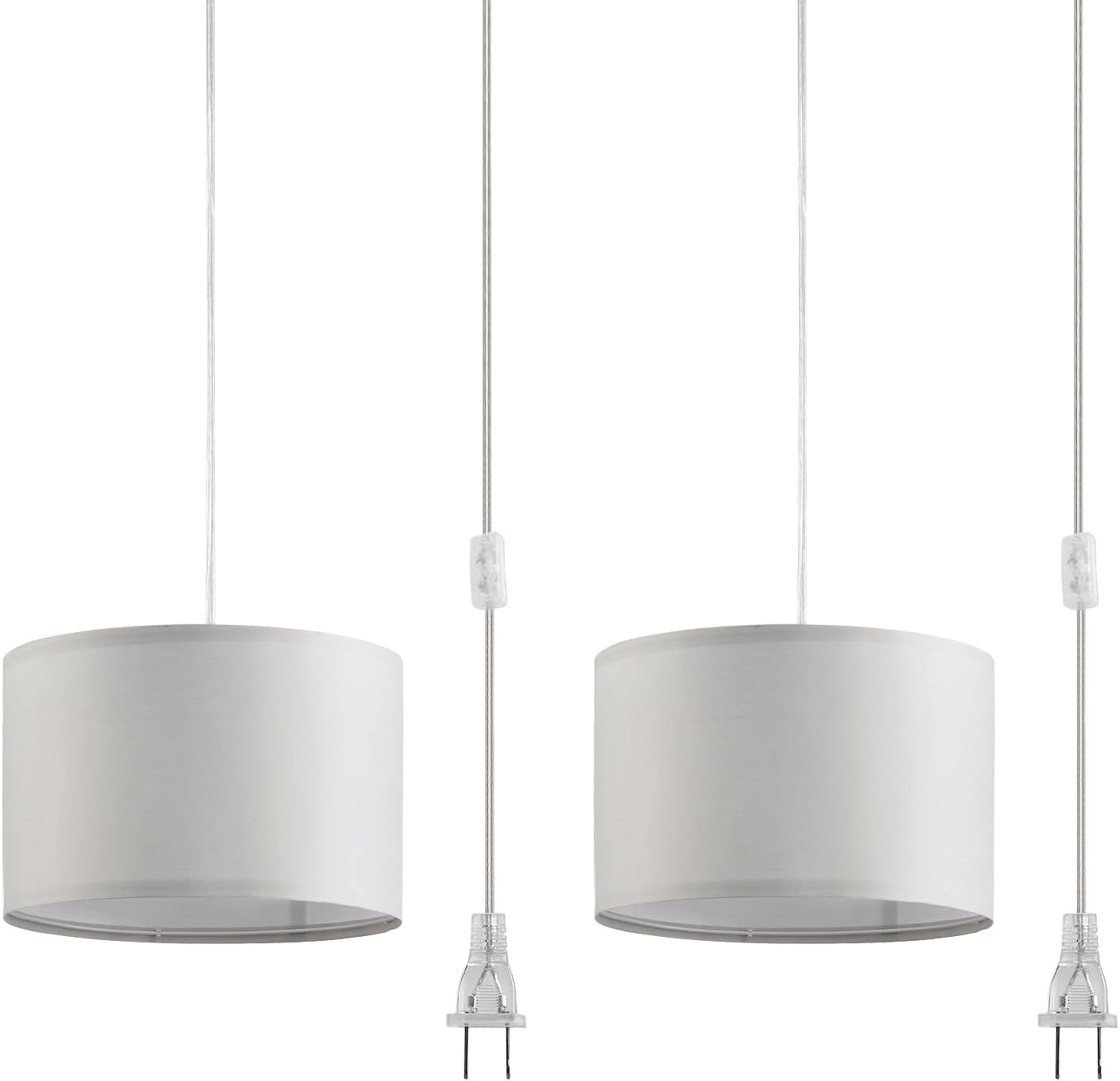 LUMISCAPE 2 Pack Plug in Pendant Light