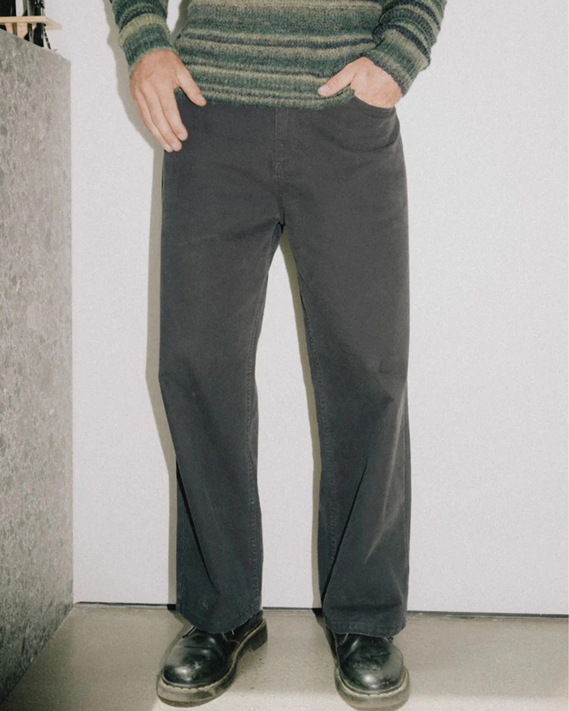 Relaxed Wash Canvas Pant - Midnight