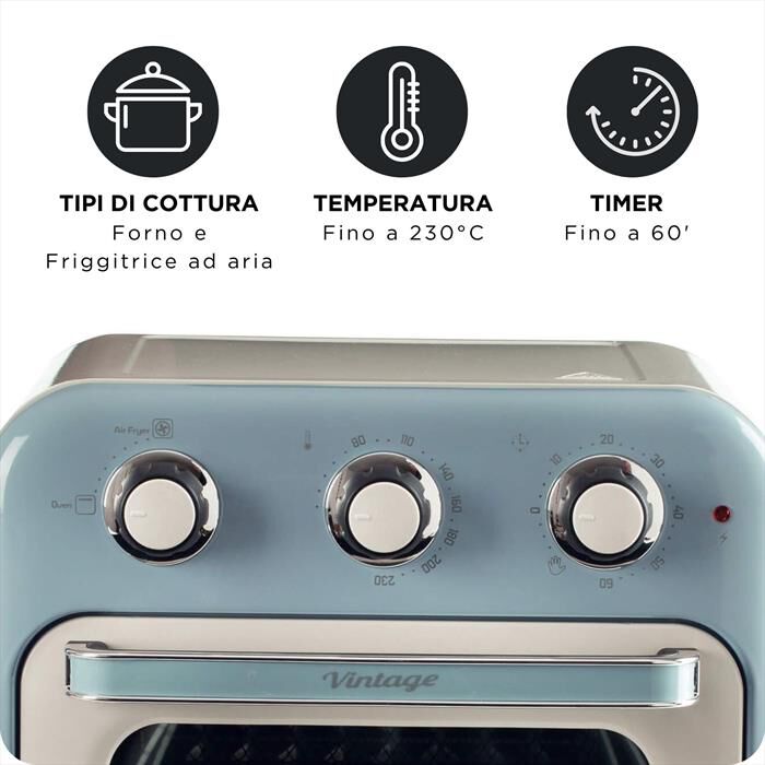 ARIETE - Friggitrice ad aria 4632-Celeste