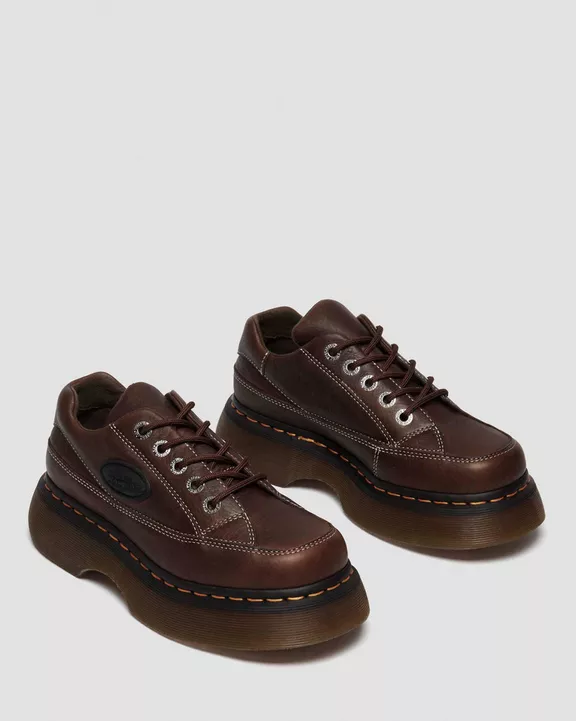 Buzz 5-Eye Grizzly Leather Shoes