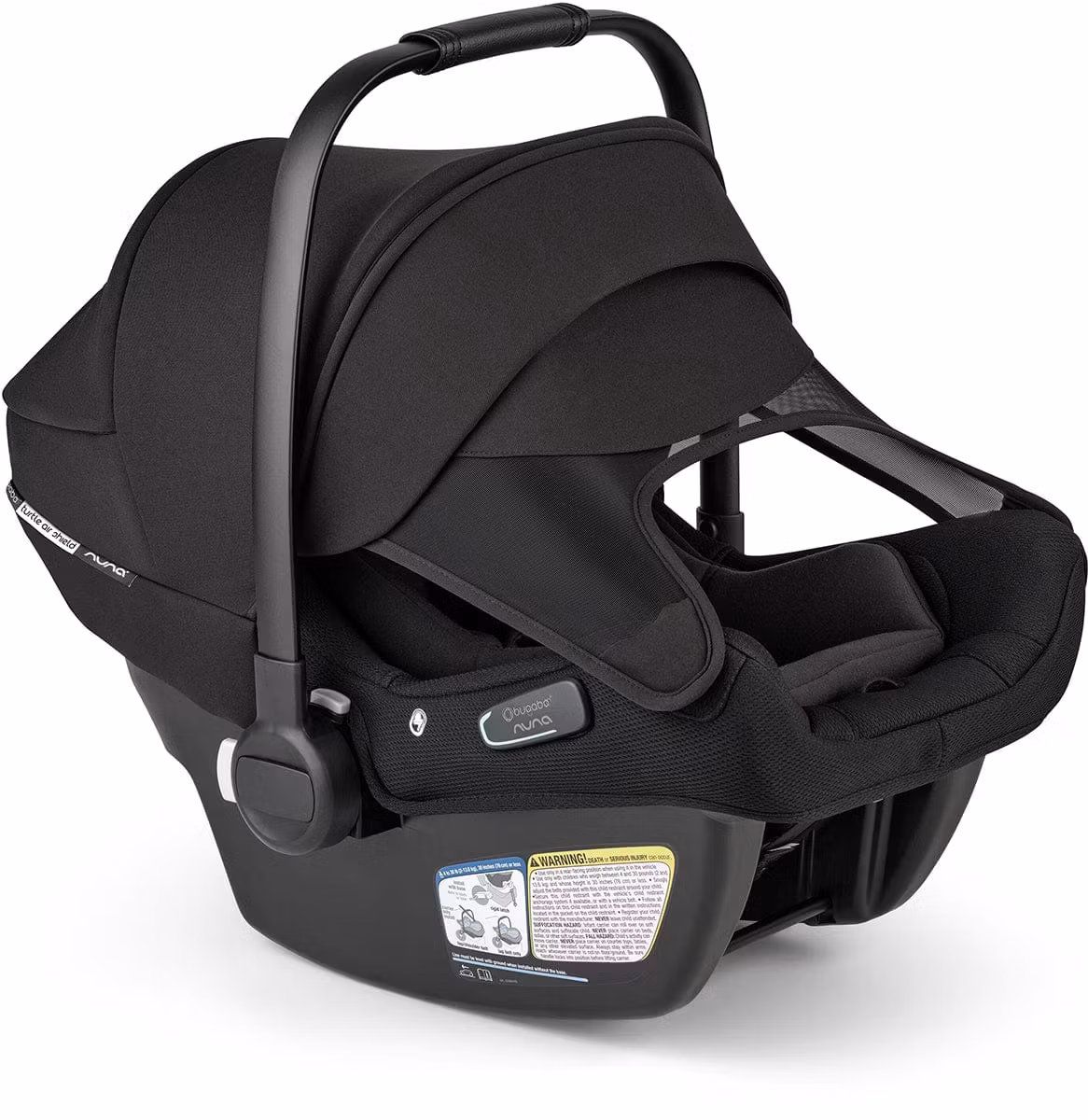 Bugaboo Turtle Air Shield By Nuna Infant Car Seat + Base - Black