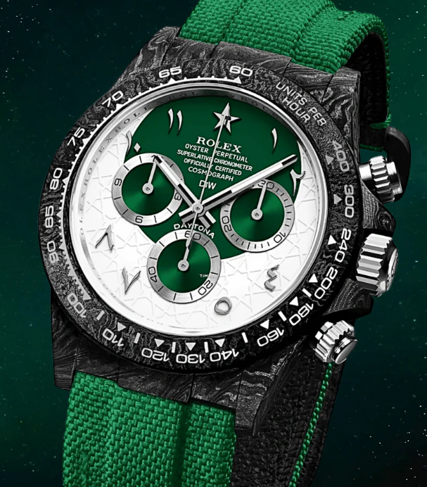DiW Rolex Graphite Daytona RAMADAN 40mm Watch