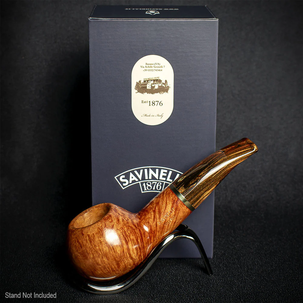 Savinelli Whiskey Natural Smooth 320 - 6mm Briar Pipe