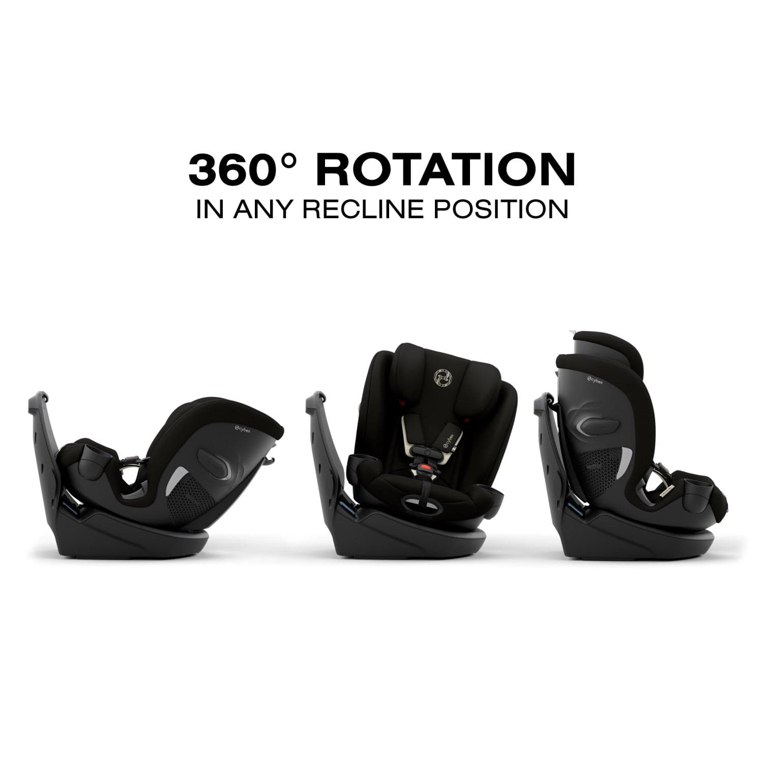 Cybex Callisto G 360 SELECT Rotating All-in-One Convertible Car Seat - Black