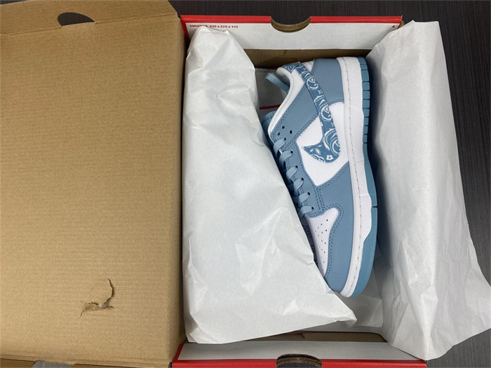 NK Dunk Low Essential Paisley Pack Worn Blue DH4401-101