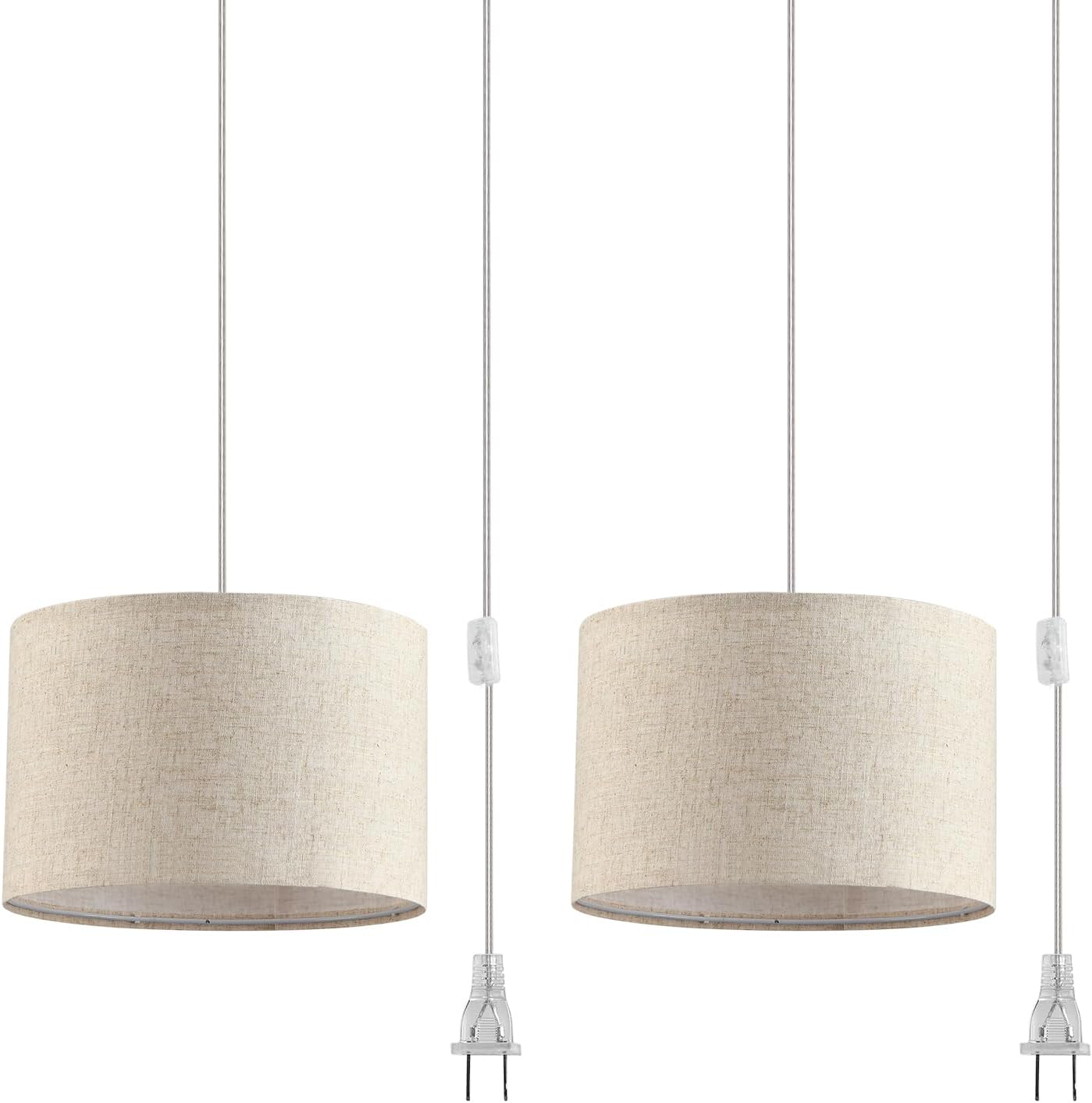 LUMISCAPE 2 Pack Plug in Pendant Light