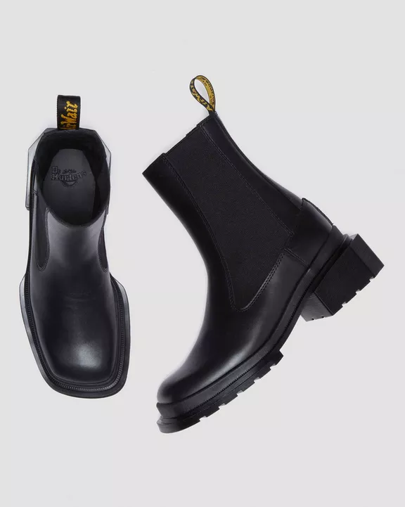 Maybole Square Toe Leather Chelsea Boots