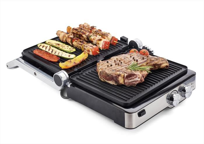ARIETE - Griglia elettrica GRILL & TASTE 1918-nero, acciaio inossidabile