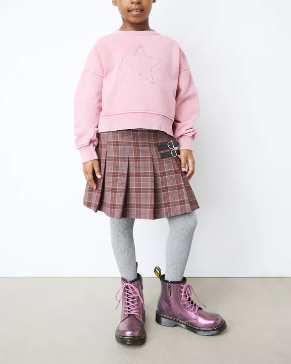 Junior 1460 Iridescent Reptile Emboss Leather Boots