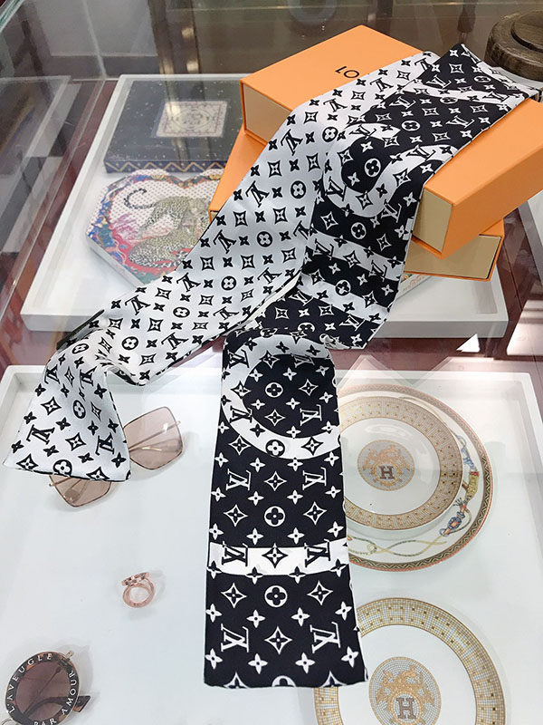 120x8cm Fashion Prints Handbag Ribbon Scarf Neck Bow WJ-987041
