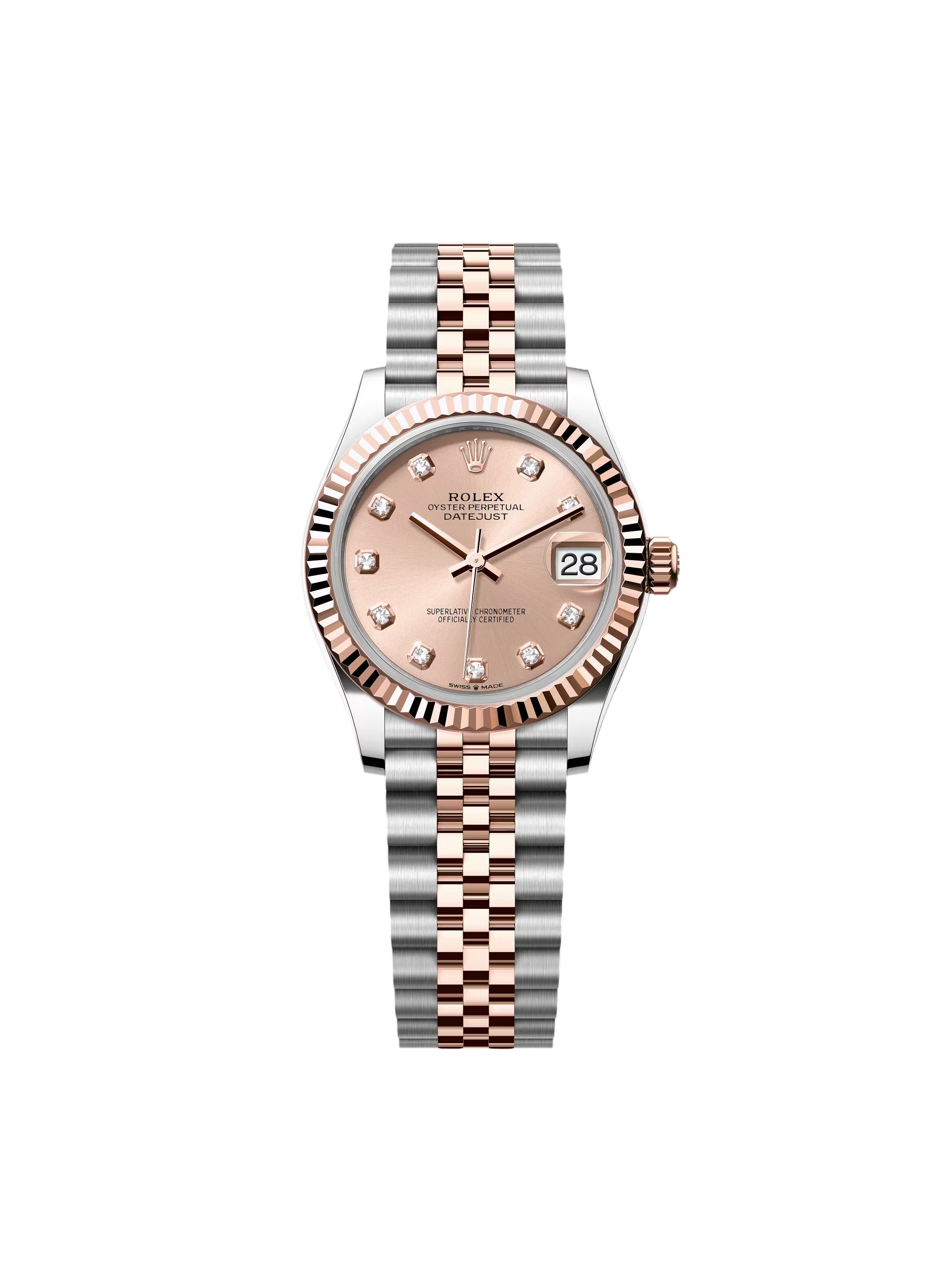 Rolex Datejust m278271-0023/0024 Rose 31mm Dial Oyster Bracelet Watch