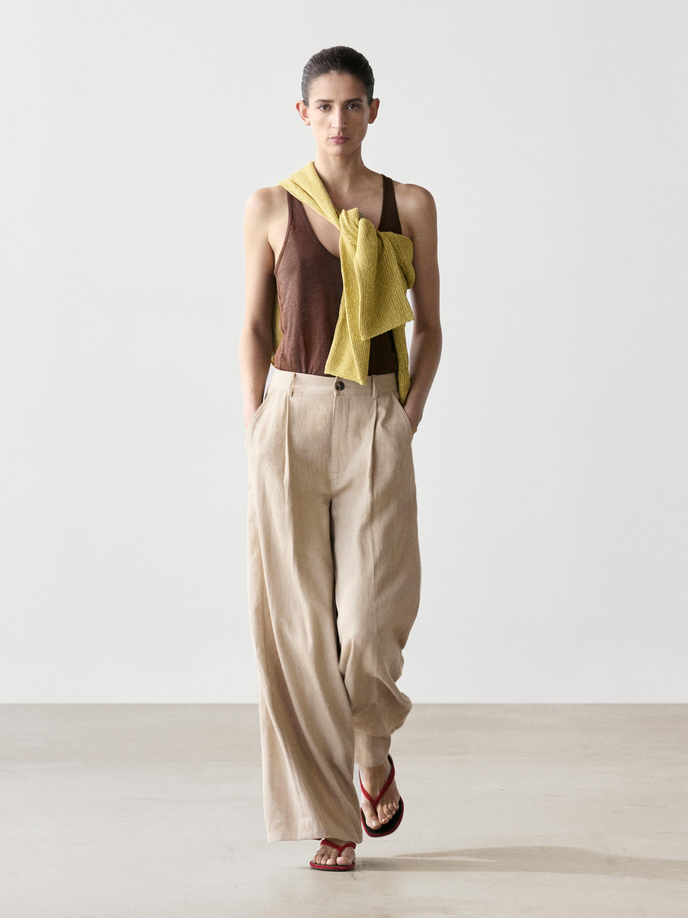 Pantalón loose fit tiro alto