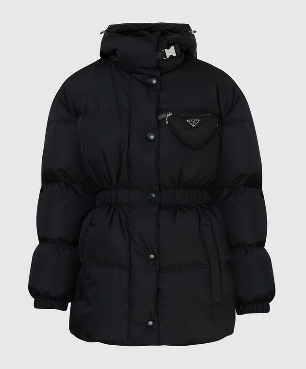 [Prada] Hard-to-find* Nylon Hooded Down Jacket for Women