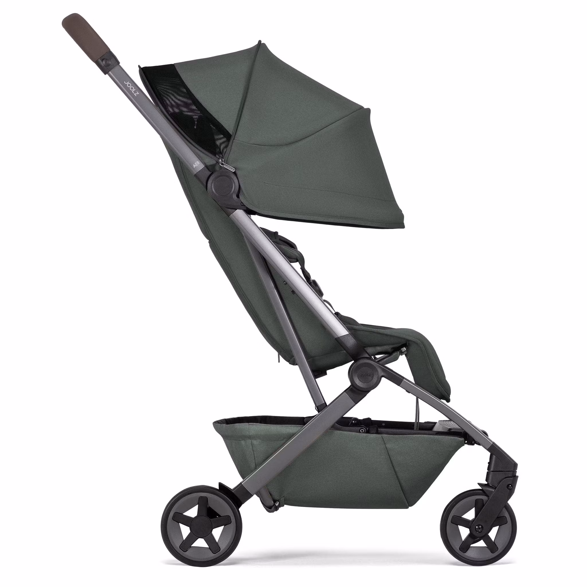 Joolz Aer2 Lightweight Compact Stroller + Nest to Seat Bundle - Forest Green