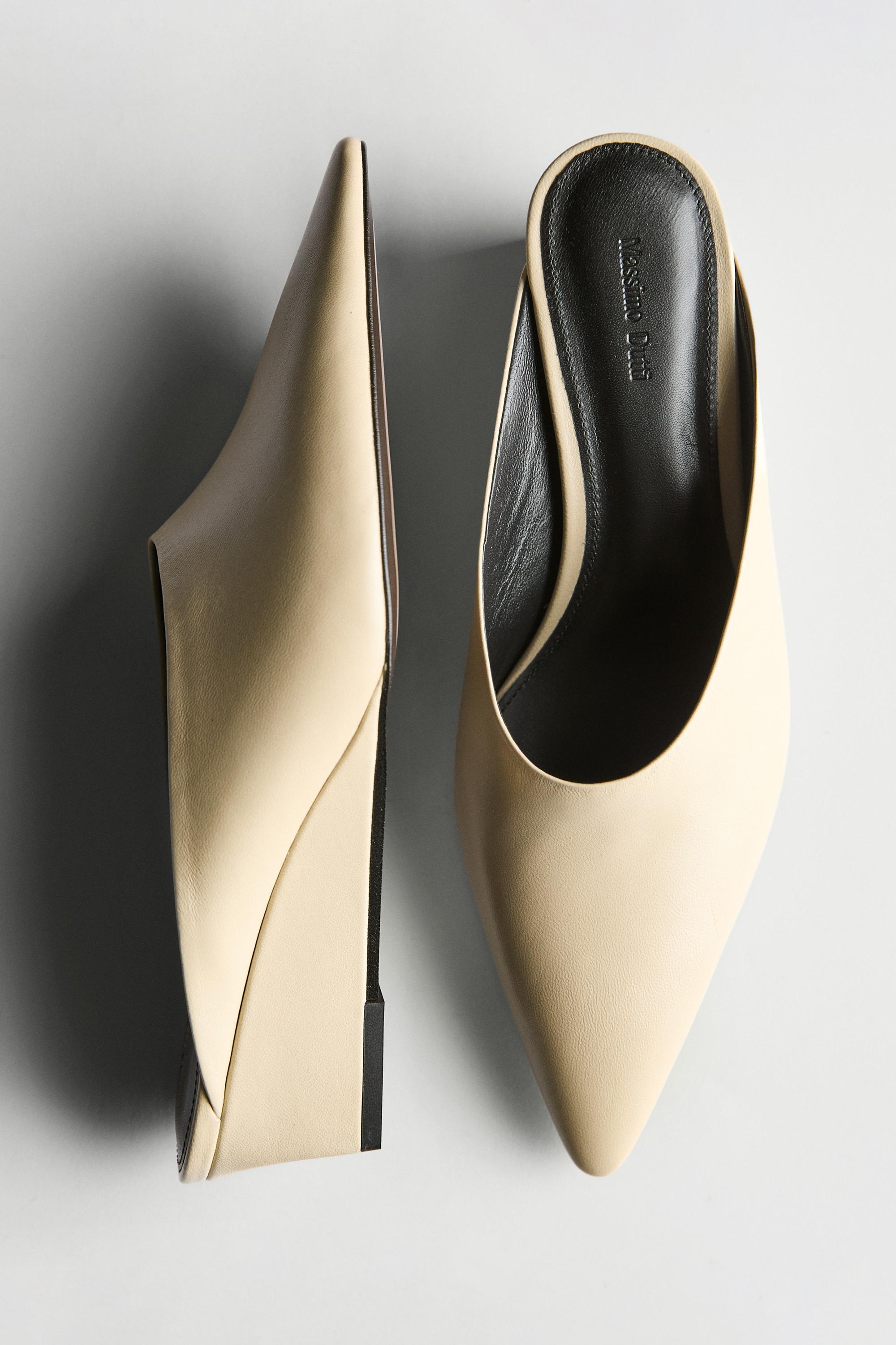 Zapato mule tacón cuña